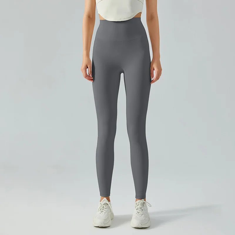 New nude high-waisted abdominal lulu yoga pants peach butt lift lulu yoga leggings running fitness skinny lulu sports pants