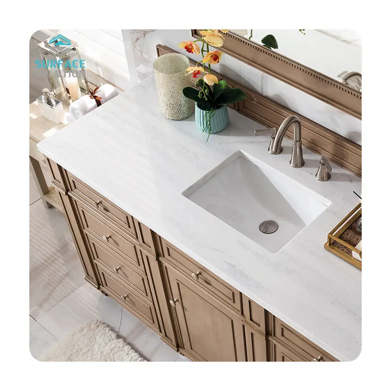 Wholesale Granite bathroom Counter top Colors Countertop Artificial Stone Slabs Solid Surface Sheet