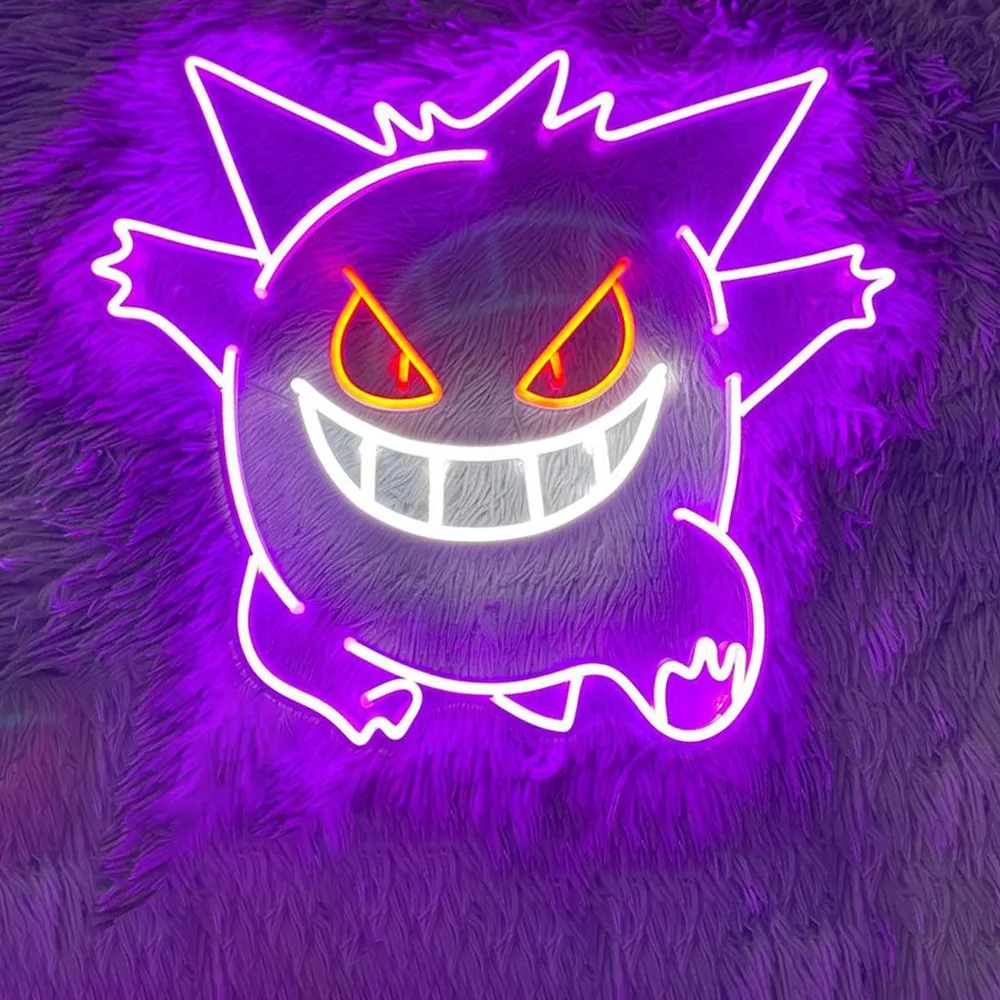 Trendy Baokemeng Gengar style neon lights suitable for bar parties