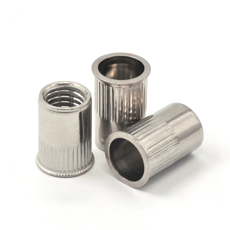 Заклепочные гайки из нержавеющей стали по заводской цене, заклепочные гайки с потайной головкой, закрытые заглушки, заклепочные гайки