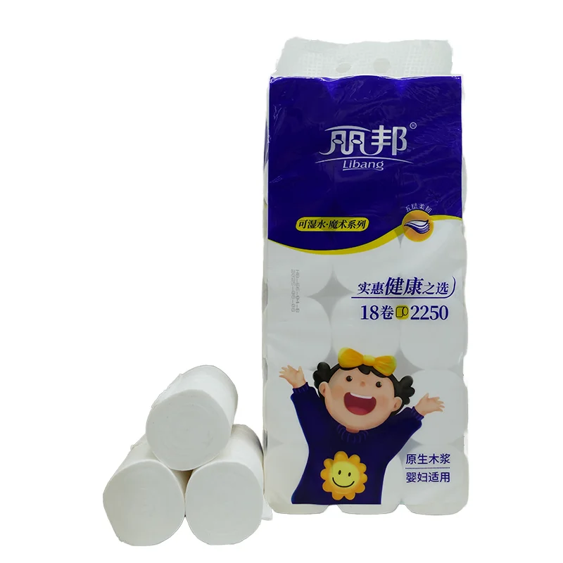 Hot Sale 3/4/5/6 Plys Ultra Soft 100% Virgin Pulp Toilet Tissue Cheap and Premium Quality Toilet Paper