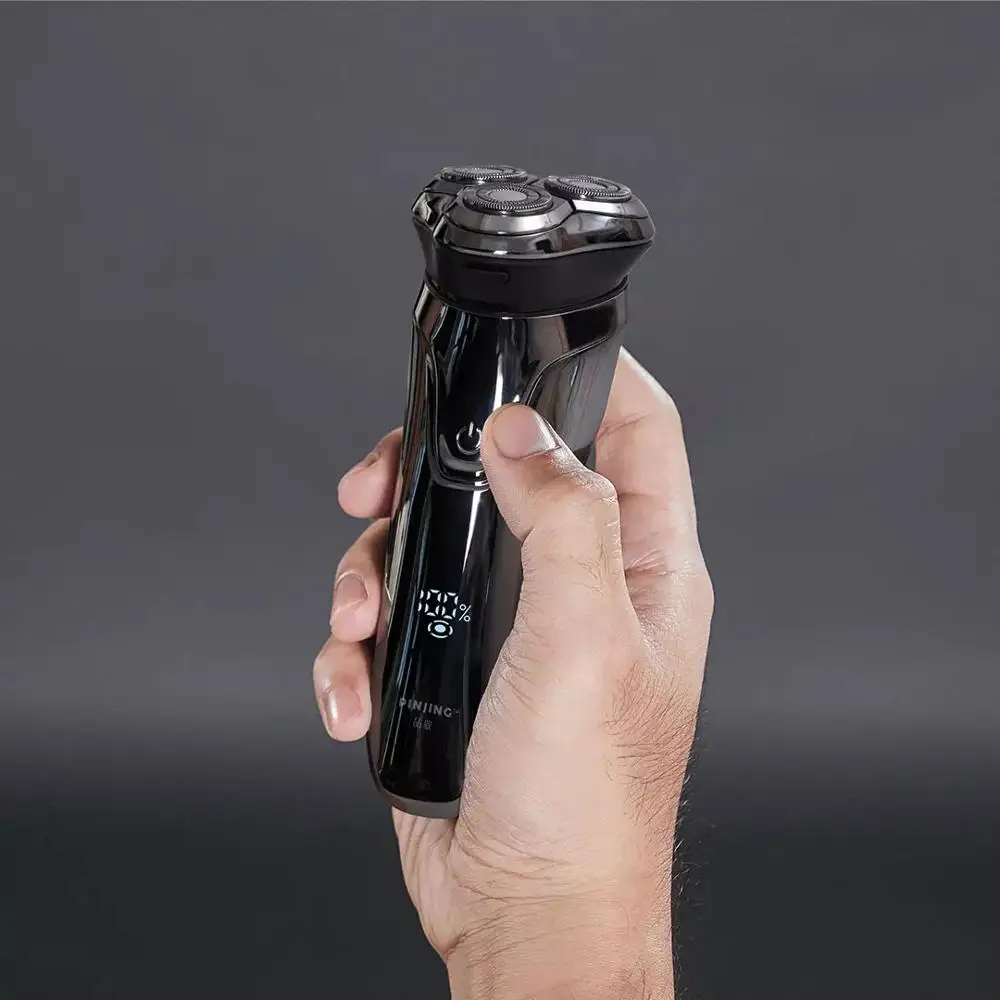  Оригинальная Водонепроницаемая бритва Xiaomi PINJING Мужская моющаяся Беспроводная перезаряжаемая электробритва с 3D умным