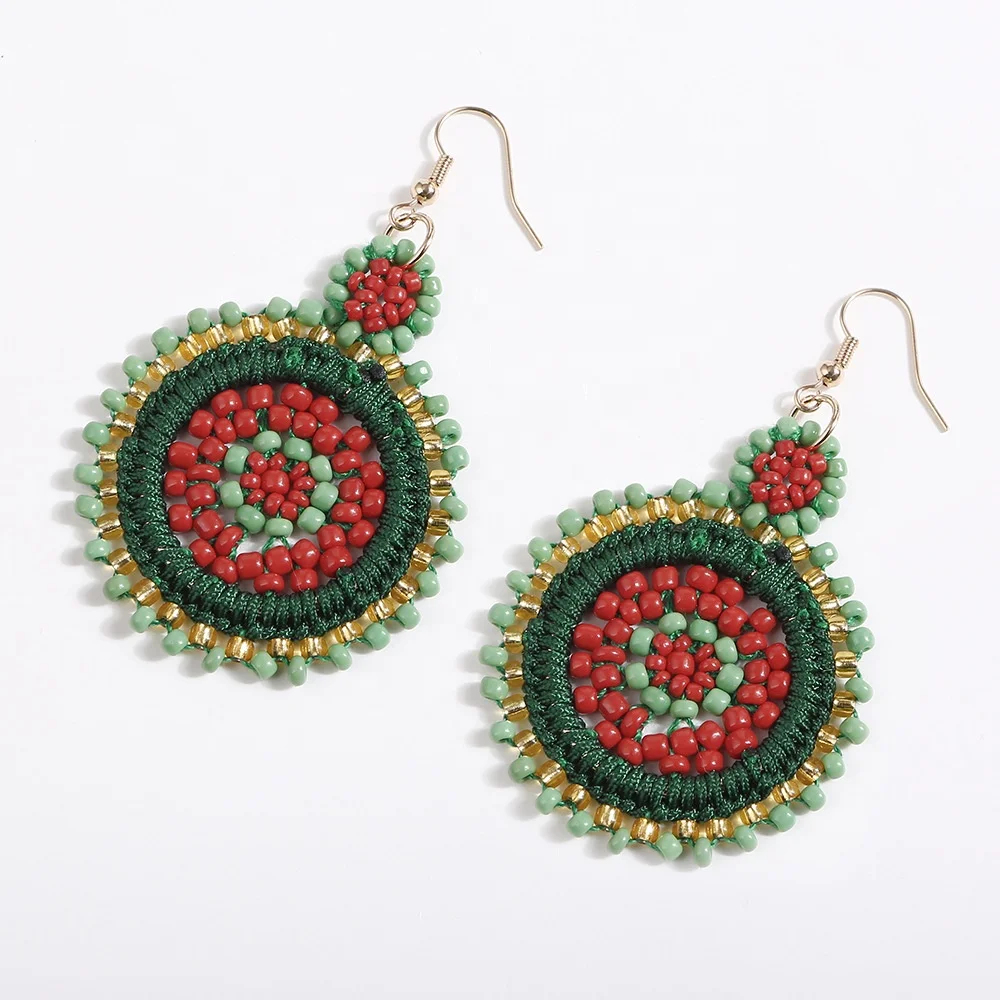 Multicolor Drop Jewelry Bohemian Statement Dangle Fringe Tassel Earring