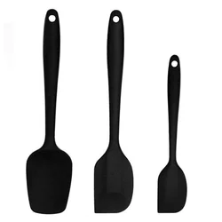 Silicone Kitchen Accessories Set Heat Resistant Pizza Mini Silicone Spatula Set Of 3
