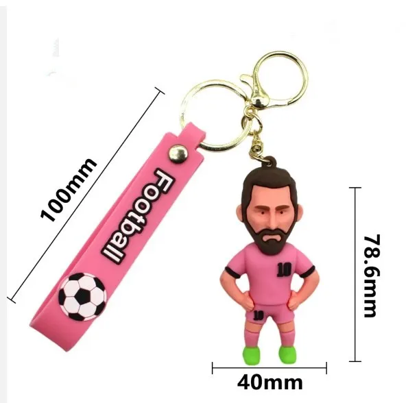 Messi Doll Worlded Cup Jersey Football Sports Couple Bag Pendant Star Hanging Ornaments Key Chains Keychain Toys