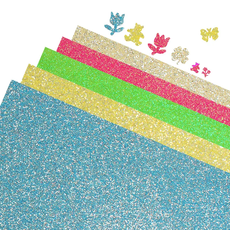 Factory supply 400gsm sparkling glitter paper sliver shiny glitter for warpping