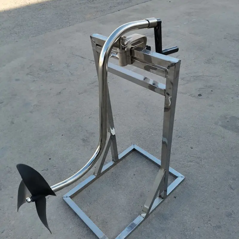 Manual outboard motor Small marine thruster Hand-operated power propeller