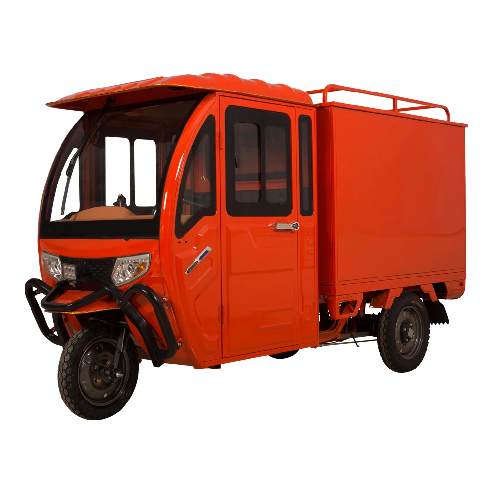 2022 New Factory 500kgs Big Loading Capacity Enclosed Electric Solar Powerful Motorcycle With Cabin Room