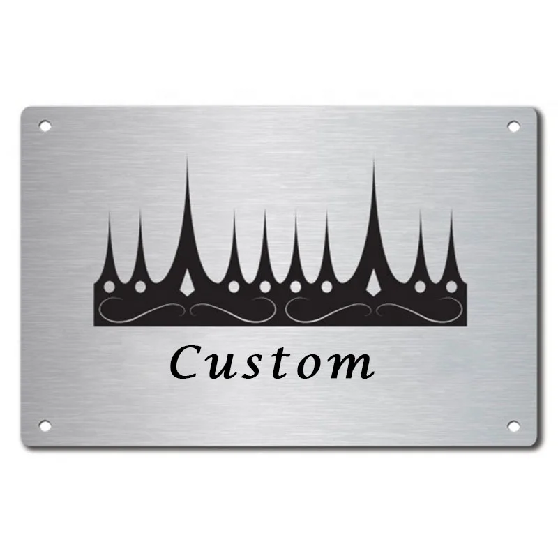Customised Metal Nameplates Metal Nameplate Numbered Stainless Steel Crypto Seed Phrase Storage Plates