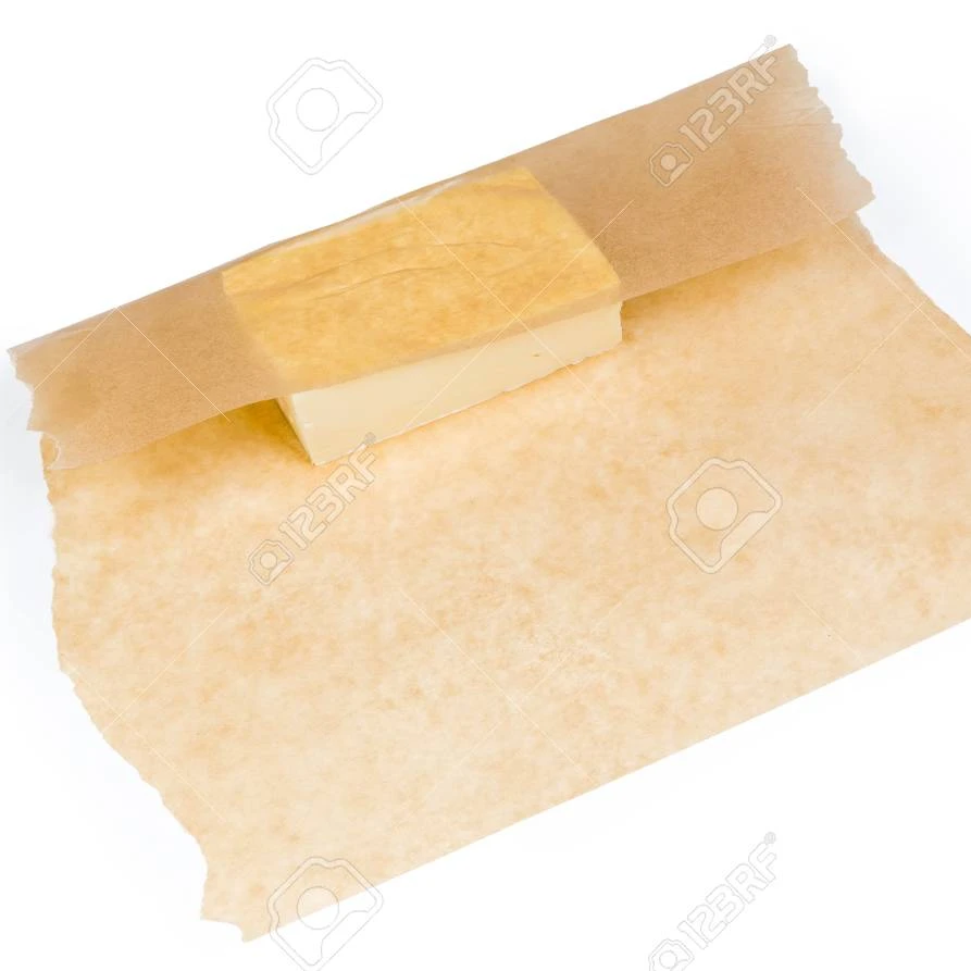 Custom printed butter wrapping wax paper for butter wraps