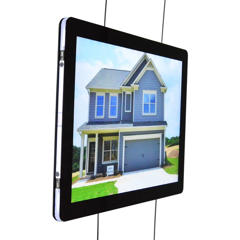 Австралия рамка дисплей a3 Пластиковый магнитный настенный светодиодный подвесной акриловый держатель постера a4