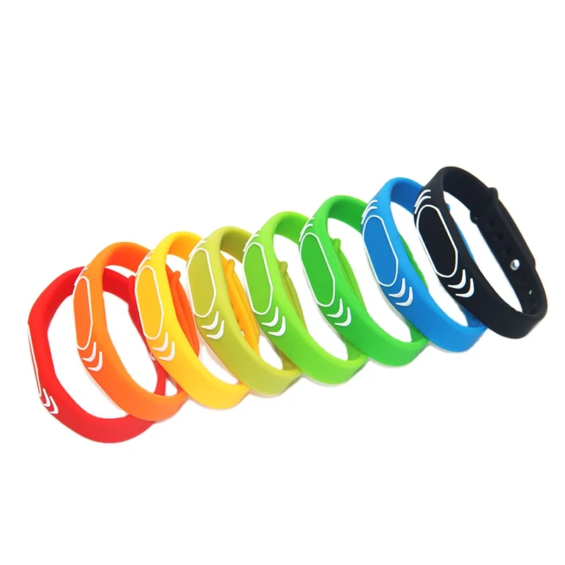 Shenzhen DC Smart nfc silicone bracelets waterproof wristbands rfid for water park
