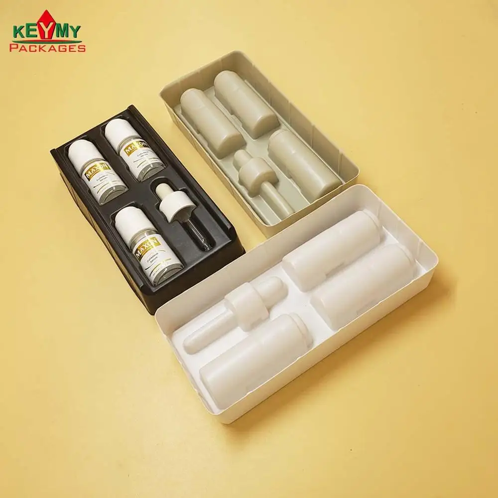 customize color PS blister tray for cosmetic bottles from Shenzhen factory