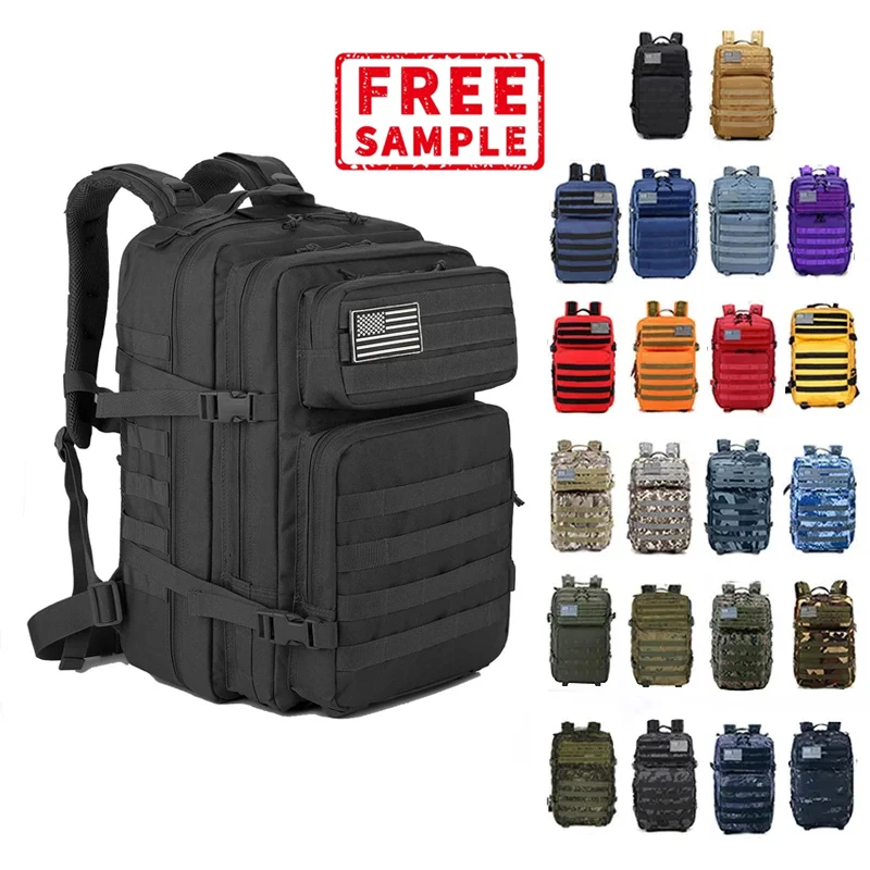 Wholesale Custom gym Hiking Back Pack Backpacks Rucksack hunting Mochilas Taticas 45L Molle Tactical Backpack Bags For Men