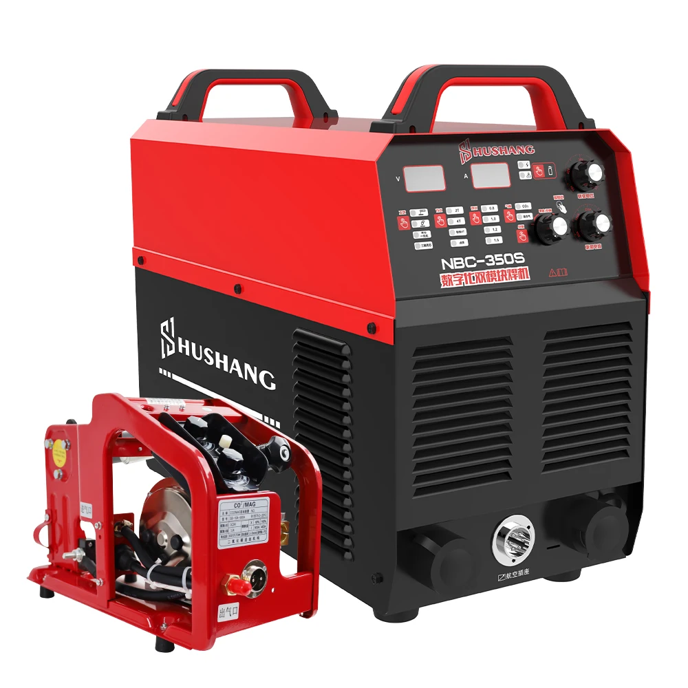 Industrial 3 ph heavy duty equipment double IGBT module mig mag mma welding machine 380V inverter DC MIG 350 CO2 mig welders