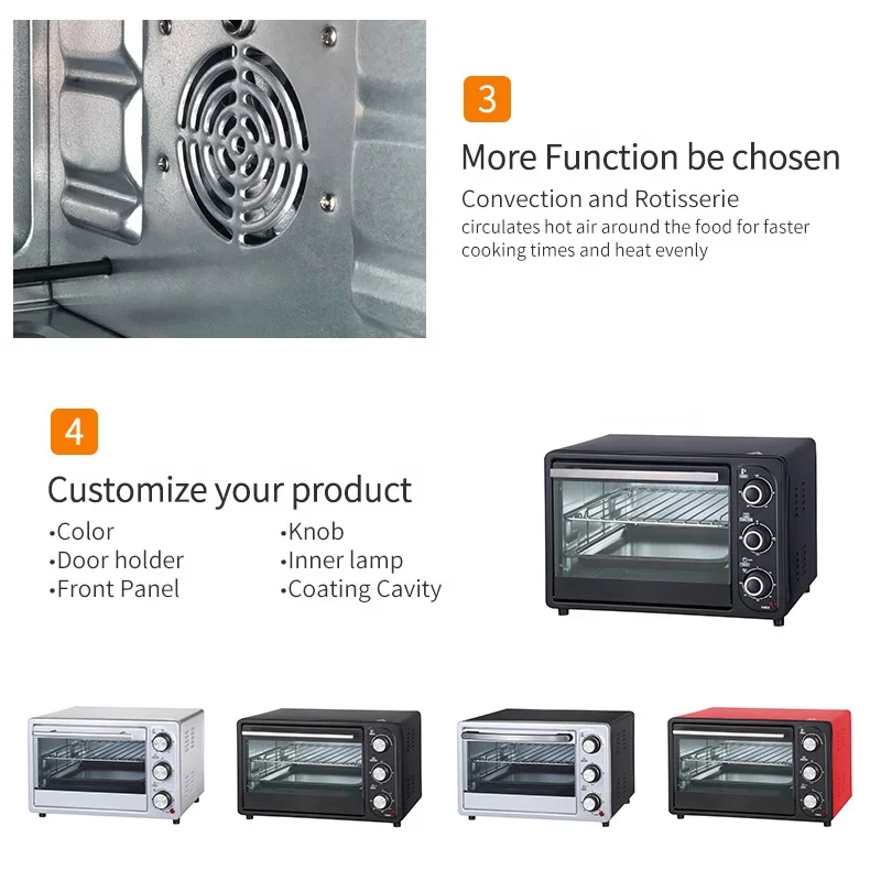 Easy To Operate  Mini Electric Ovens Home Kitchen Small Baking Appliances Pizza Oven Electric Home Use