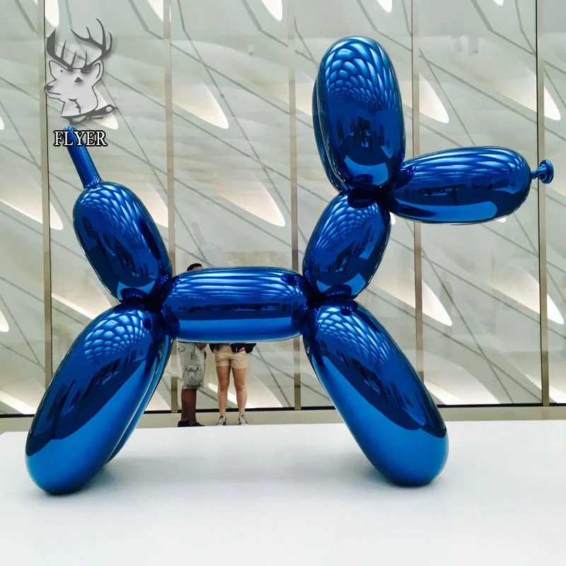 Hot-sale Popular Large outdoor abstract fiberglass balloon dog sculpture for Art Gallery Hotel Lobby Home Yard