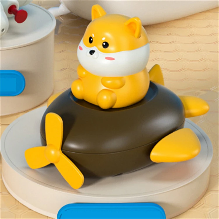 Infant Classic Shower Floating Windup Chain Plaything Plastic Mini Chicken Pig Dog Dinosaur Cartoon Animal Clockwork Bath Toys