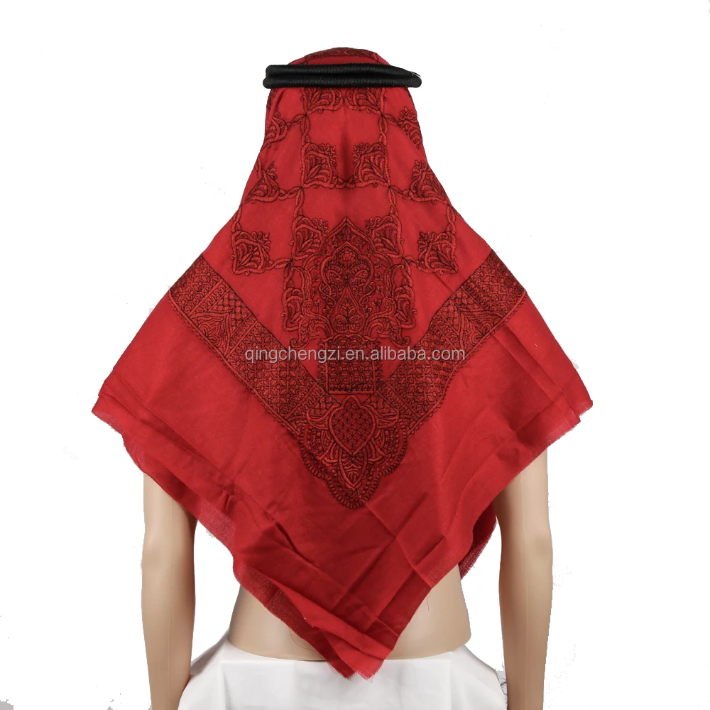 Boutique Arab men head scarf omani masar Embroidered kashmir pashmina muslim hat Ramadhan eid gift Dubai sheikh men scarves