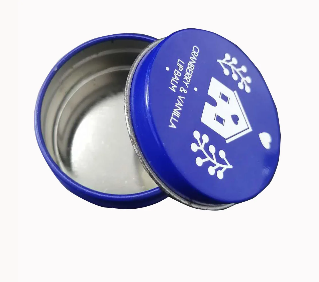 
wholesale 20ml Mini round lip balm tin perfume balm tin metal gift can box 