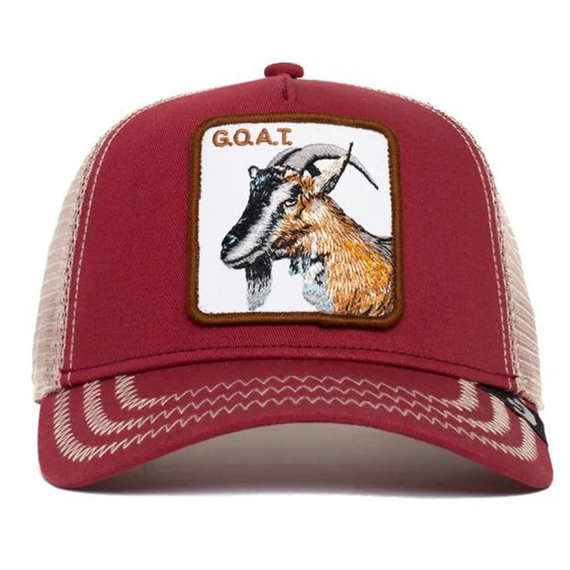 Wholesale summer Personalized Custom Logo Animal Cartoon Mesh Embroidered Trucker Hat