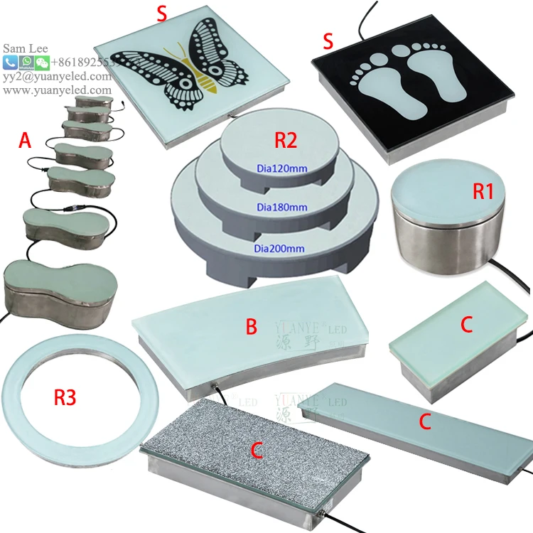 Наружное водонепроницаемое ландшафтное освещение, 24 В постоянного тока, встраиваемые светодиодные кирпичные лампы, легкий кирпич