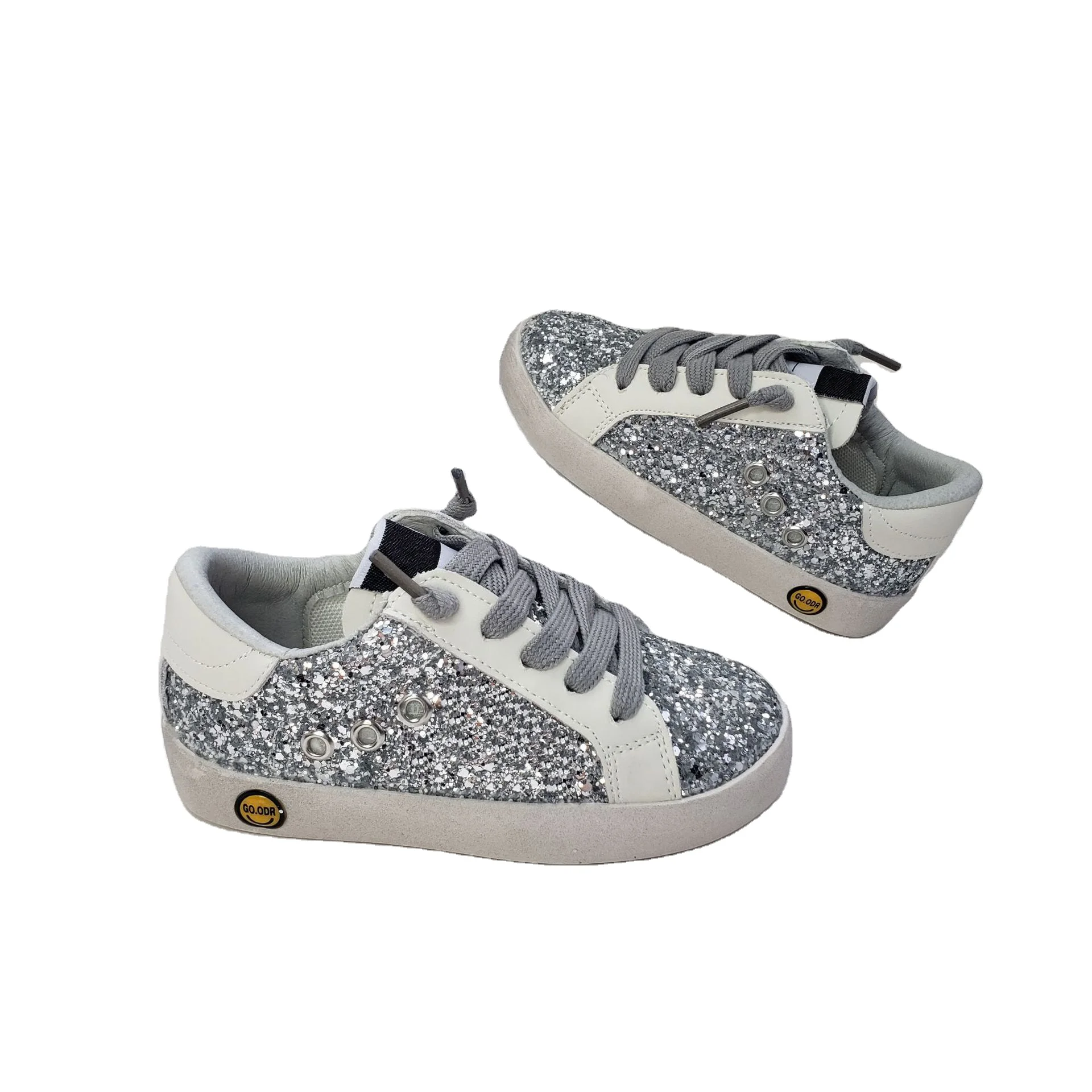 Fashion Brand New Girls Sneakers Boys Board Shoes Colorful Star Sequin Shoes Kids Children Trend Little Dirty Shoes