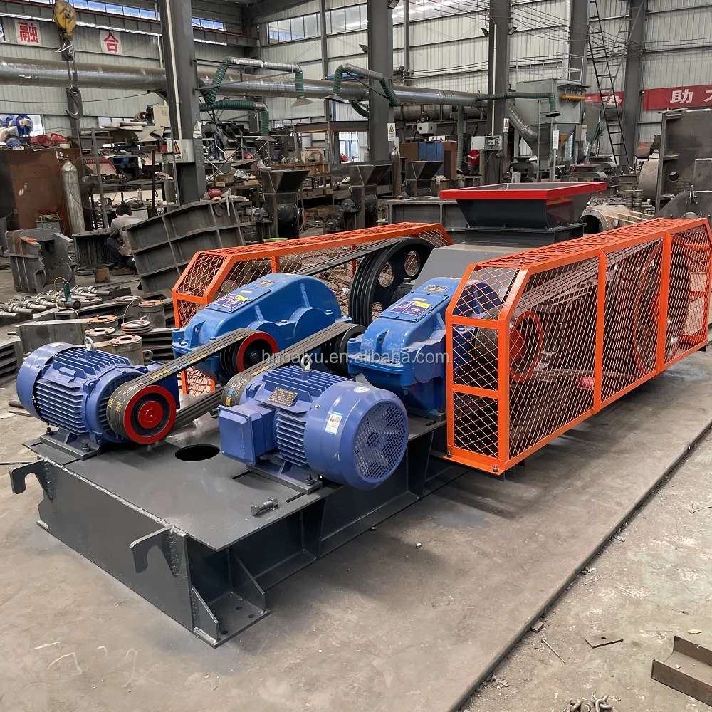 mining industry roll crusher 2pg 250*400 quartz stone double smooth roller crusher machine