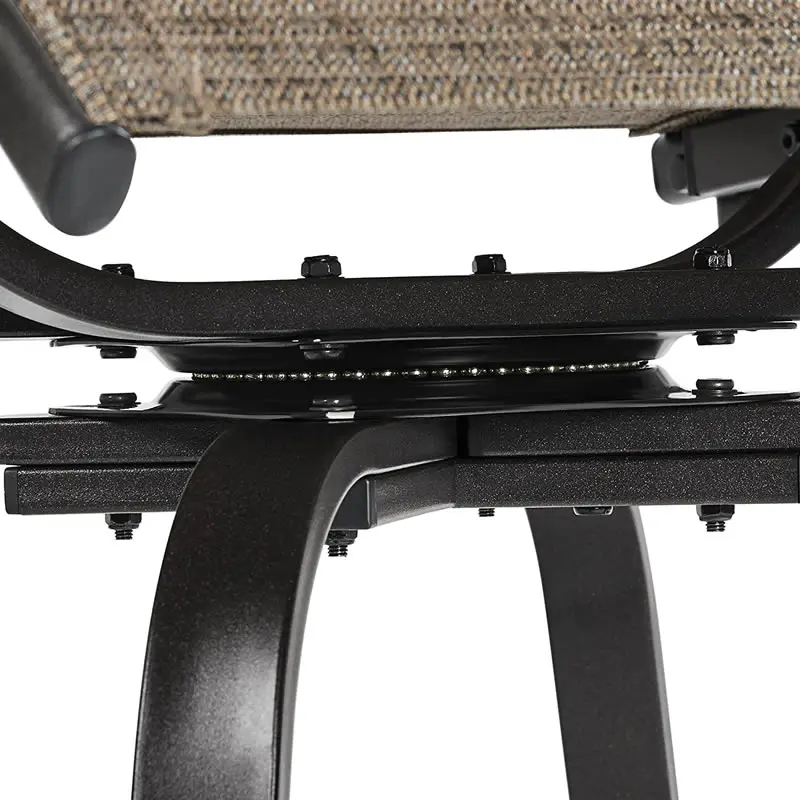 Outdoor 3 PCS Patio Swivel Bar Sets Textile High Bistro Sets with 2 Bar Stools and 1 Square Bar Table