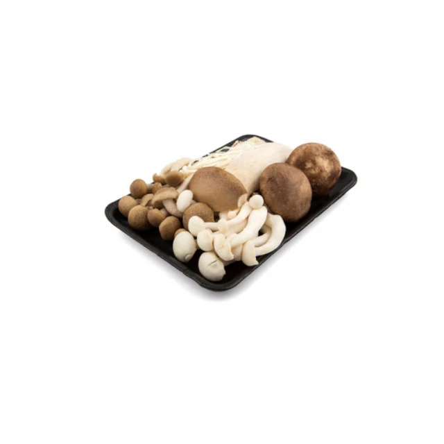Fresh organic mixed natural artificially grown mushrooms