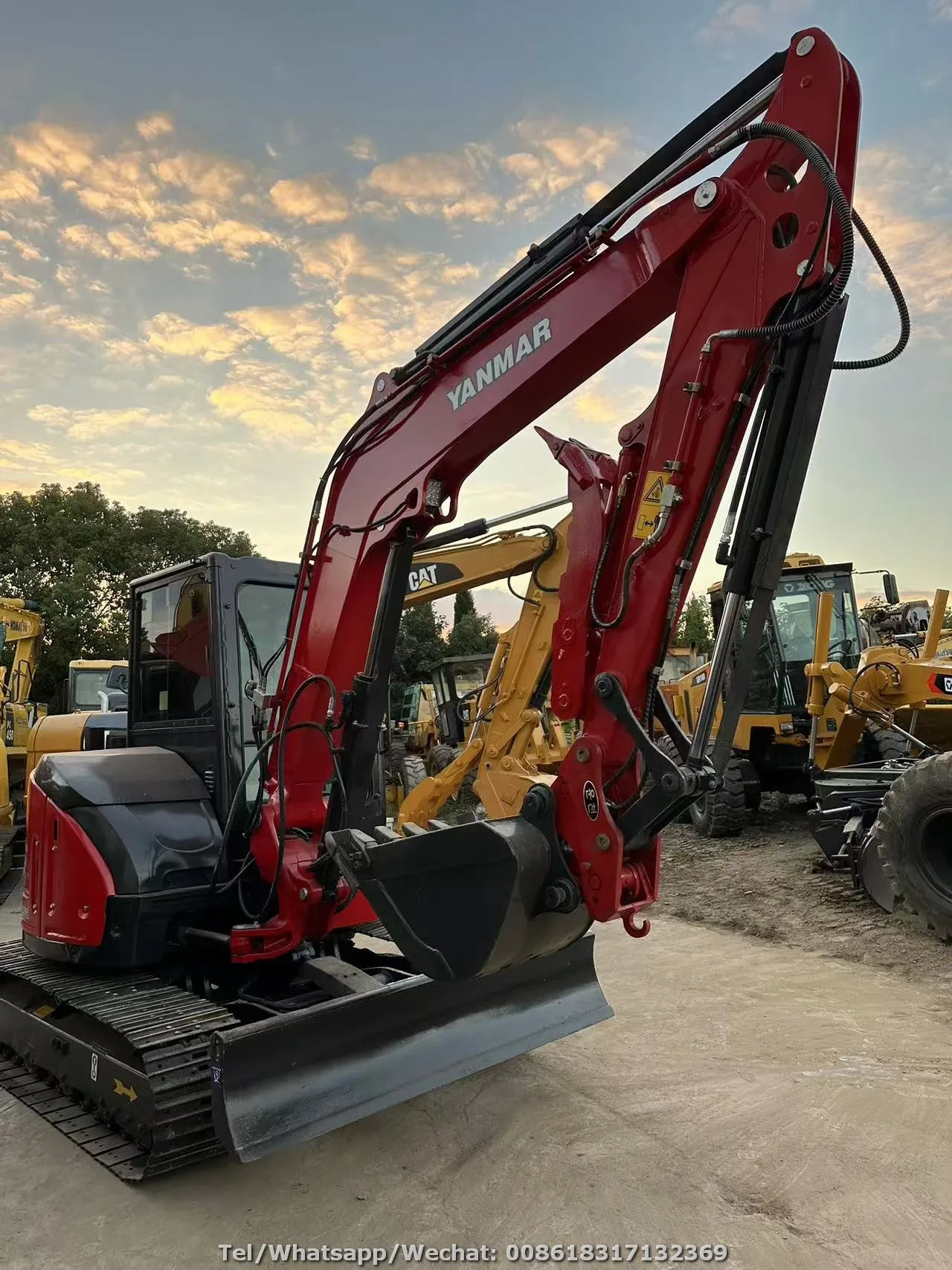 100% Original Yanmar VIO50 VIO55-5 VIO55-6 5 ton 5.5 ton Small Excavator Second Hand Yanmar Mini Digger