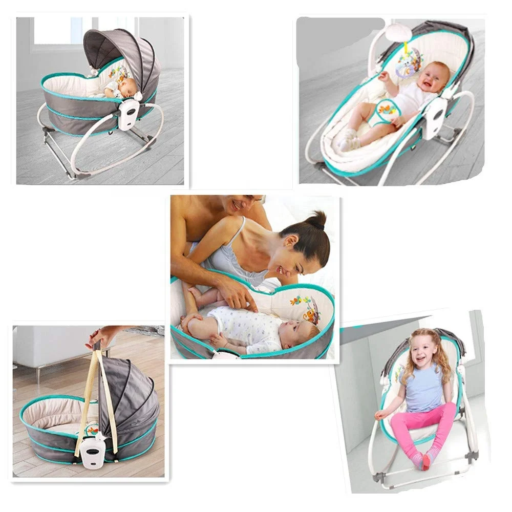 New born portable travel electric baby sleeping swing cradle bed for baby 0-3 years