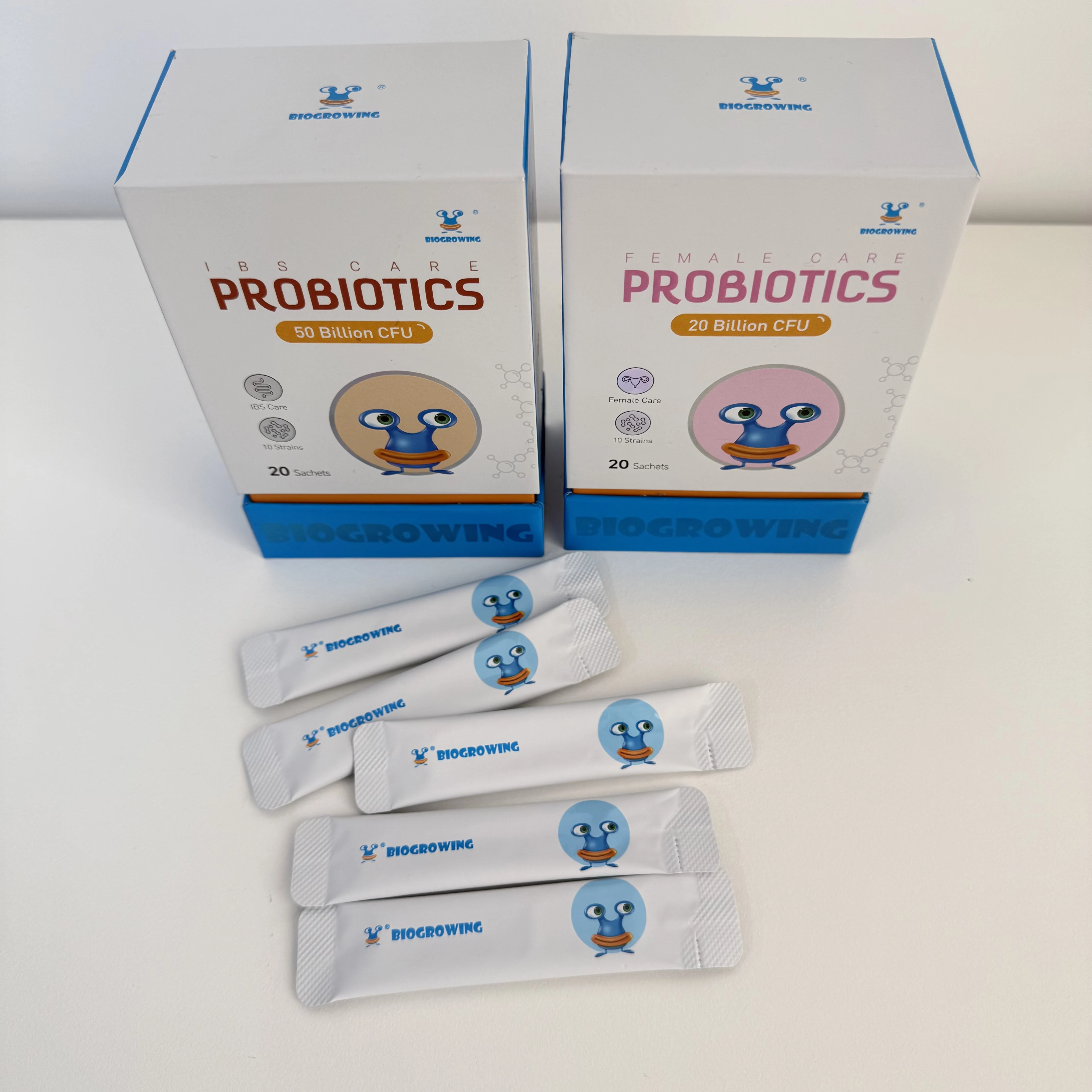 BioGrowing Probiotic Trinity Daily Care Probiotics for Digestive Health Prebiotics Reduces Occasional Bloating