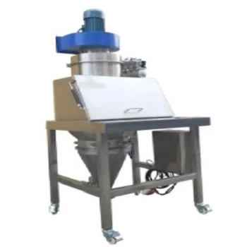 To operate flour Bag dumping Station with vacuum conveyor machine