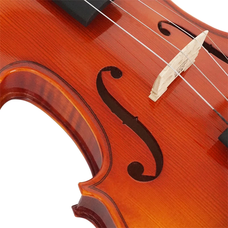  Aiersi бренд ручной работы глянцевый красный коричневый цвет 4 все твердые скрипки эбеновые наряды с футляром и бантом струны инструменты для