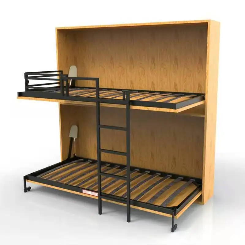 190x90cm Modern bedroom furniture space saving functional wall Murphy bed children kids bunk fold down beds