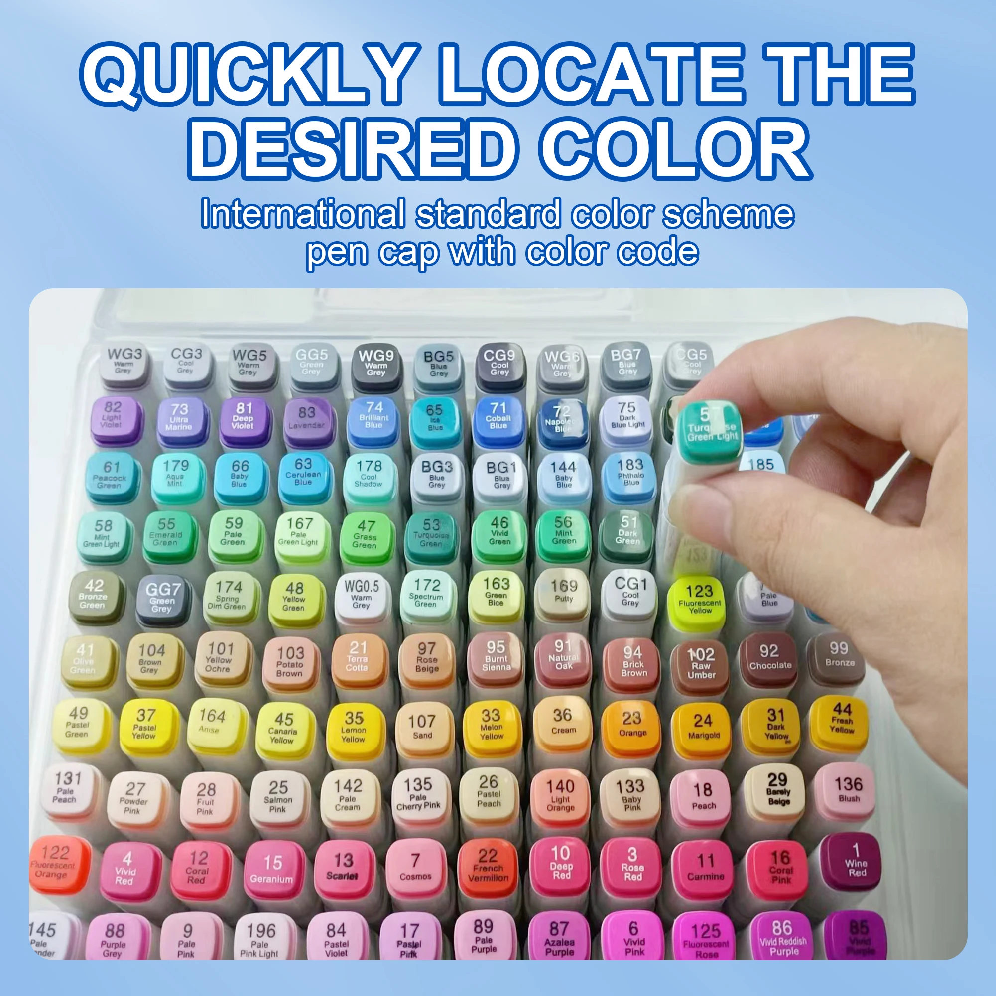 Art Supplies Permanent Coloring Alcohol Marker for Kids Pens