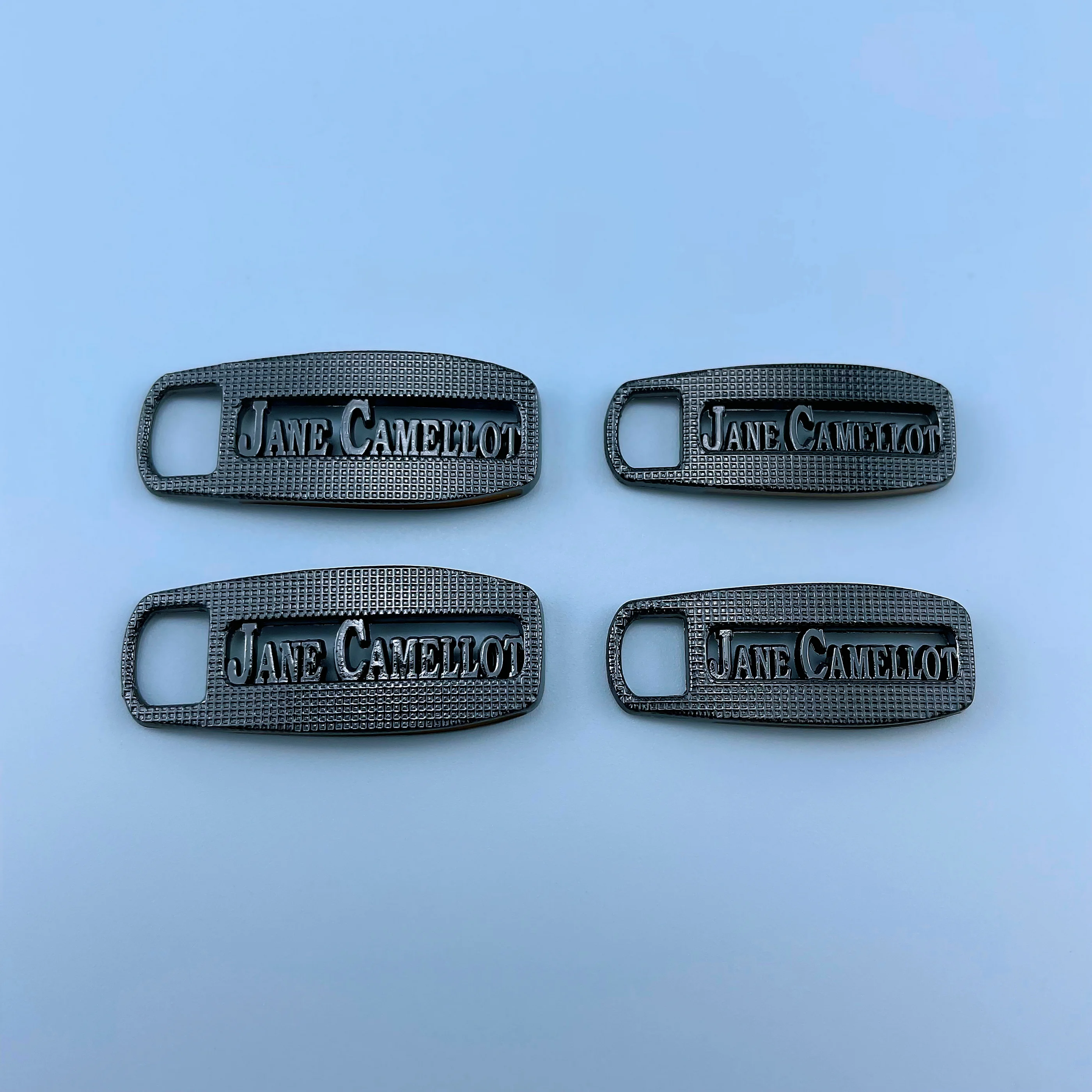 Alloy Zipper Puller Slider Zippers Pulls Metal Zinc Alloy Fashionable High Quality Customized Plating with String 3M