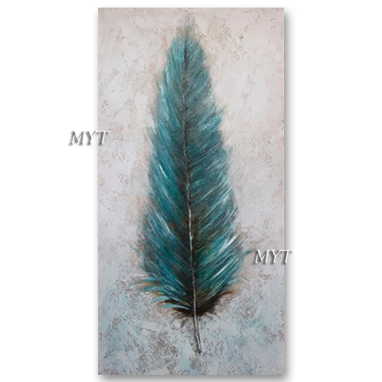 Decoration Wall Art Drawing Canvas Abstract Feather Texture Oil Painting Picture Artwork