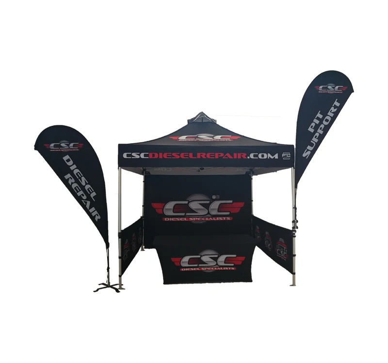 
3x3m 10x10feet foldable aluminum booth tent with logo printing for advertising promotion 