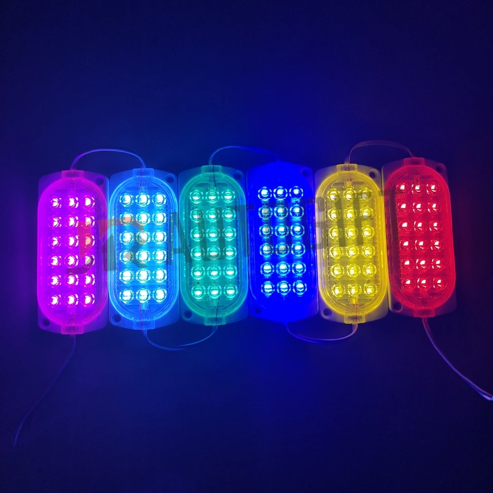 Strobe Flash Car Warning Light Led Module 12V 24V 2835 3SMD 6SMD 12SMD 18SMD 24SMD Vehicle Fender Caution Display Lighting Truck