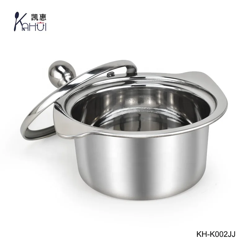 
Hot-selling stainless steel hotpot with mini sizes soup pot for single person for kitchen 