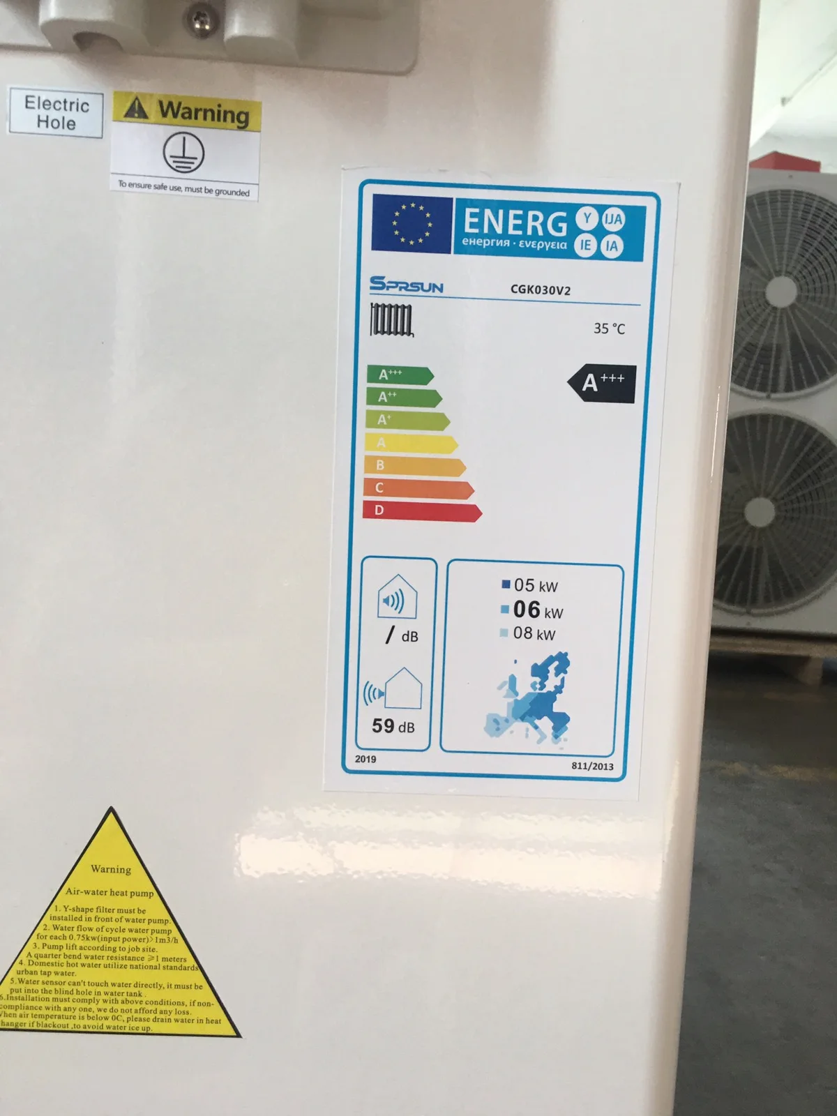 9.5KW A +++ энергоэтикетка моноблока инвертор постоянного тока воздушный водяной тепловой насос для нагрева охлаждения горячей воды