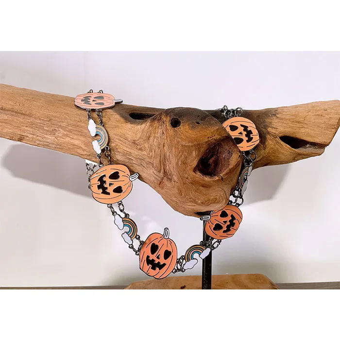 2021 New Design Halloween Pumpkin Conch Belt for Kids