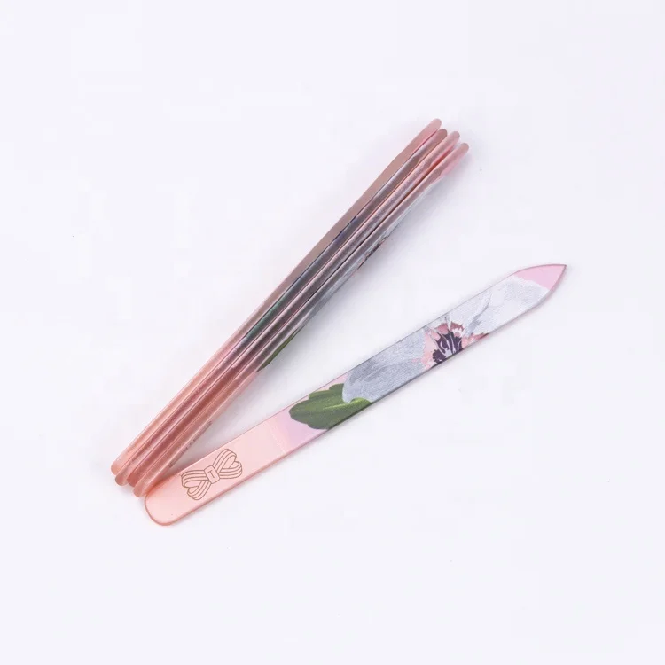 High Quality Manicure Tools Colorful Lifertime  Glass  Nail File  for Personality