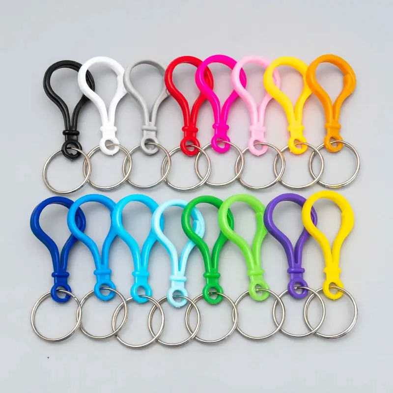 Customizable Wholesale Lobster Clasp Keychain with Coloured Plastic Bulbs Jewelry Findings & Components Accessory