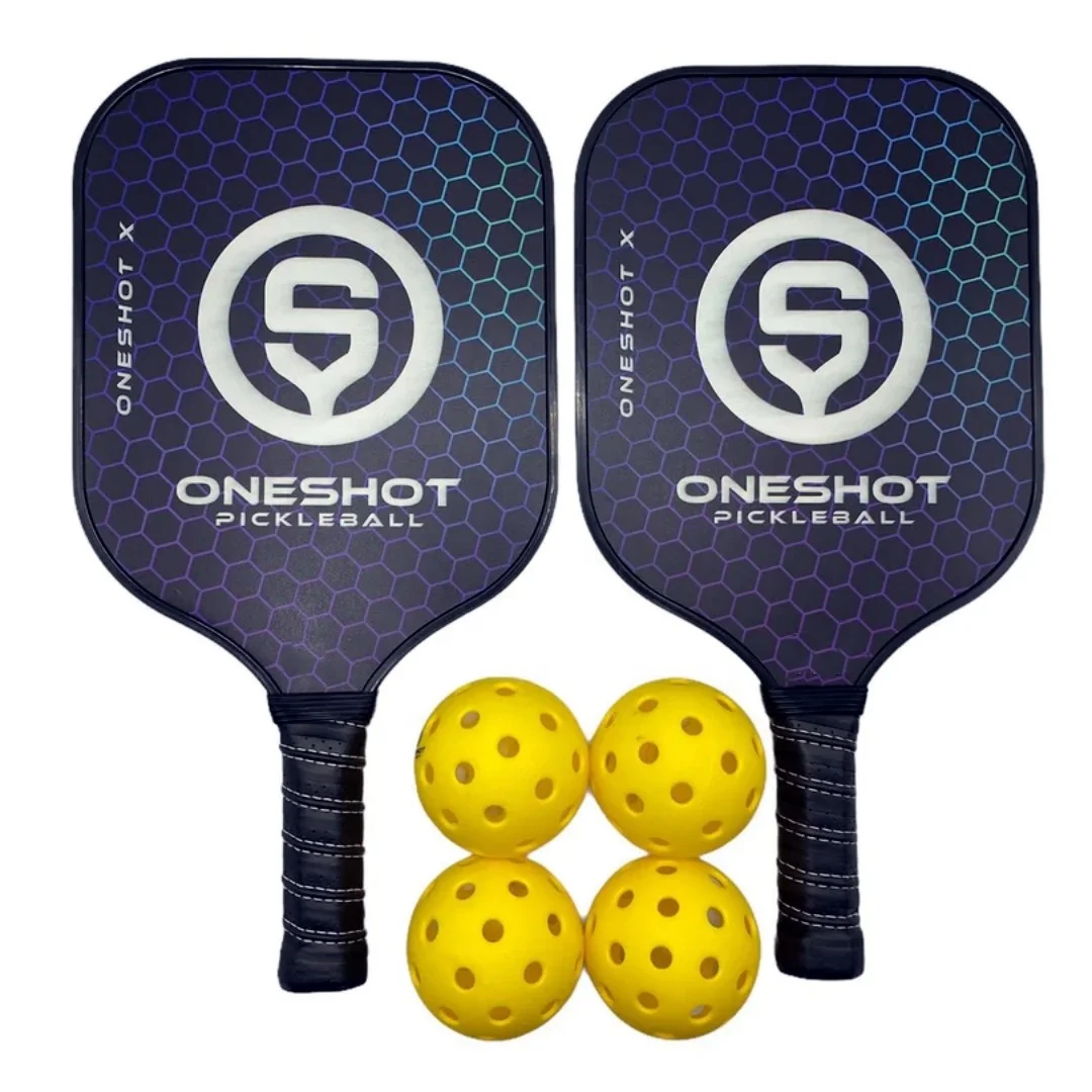 Pickleball Paddles, Fiberglass Surface or wooden OR carbon fibre, Light weight Pickleball Set pickle ball paddles