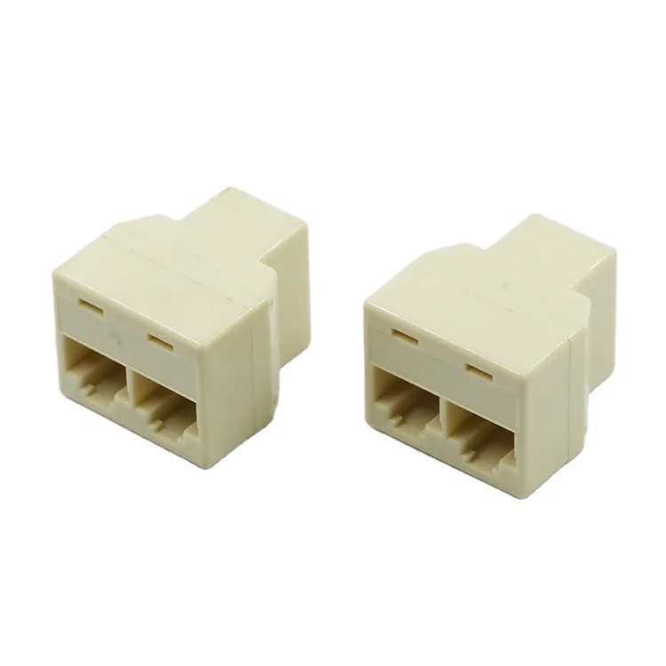 Женский пол и сетевых приложений RJ45 8P8C 2 Way Y сплиттер 1 деление диафрагмы/2F модульную технологию