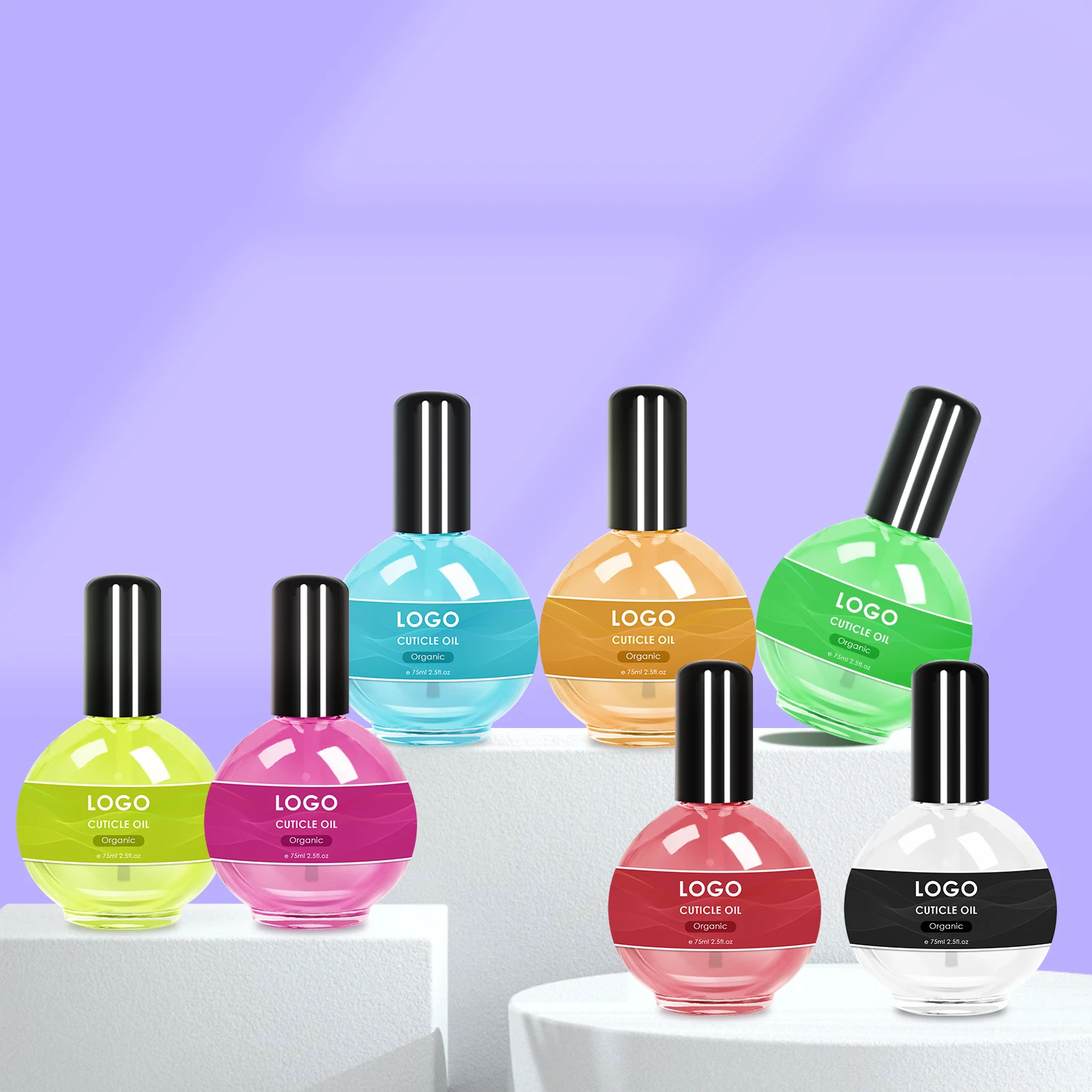 SCI pineapple cherry nail cuticle oil private your logo label in bottle with box brush for nails