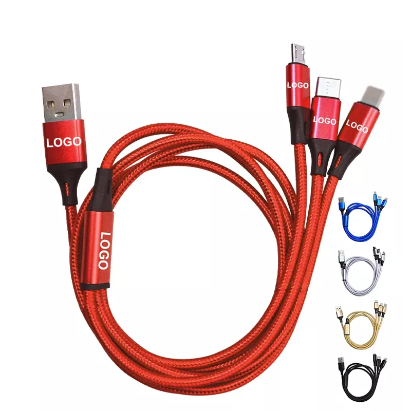 Aluminum Nylon woven mobile phone usb data cable 3A usb c fast charger cable for wholesale iphone usb cable